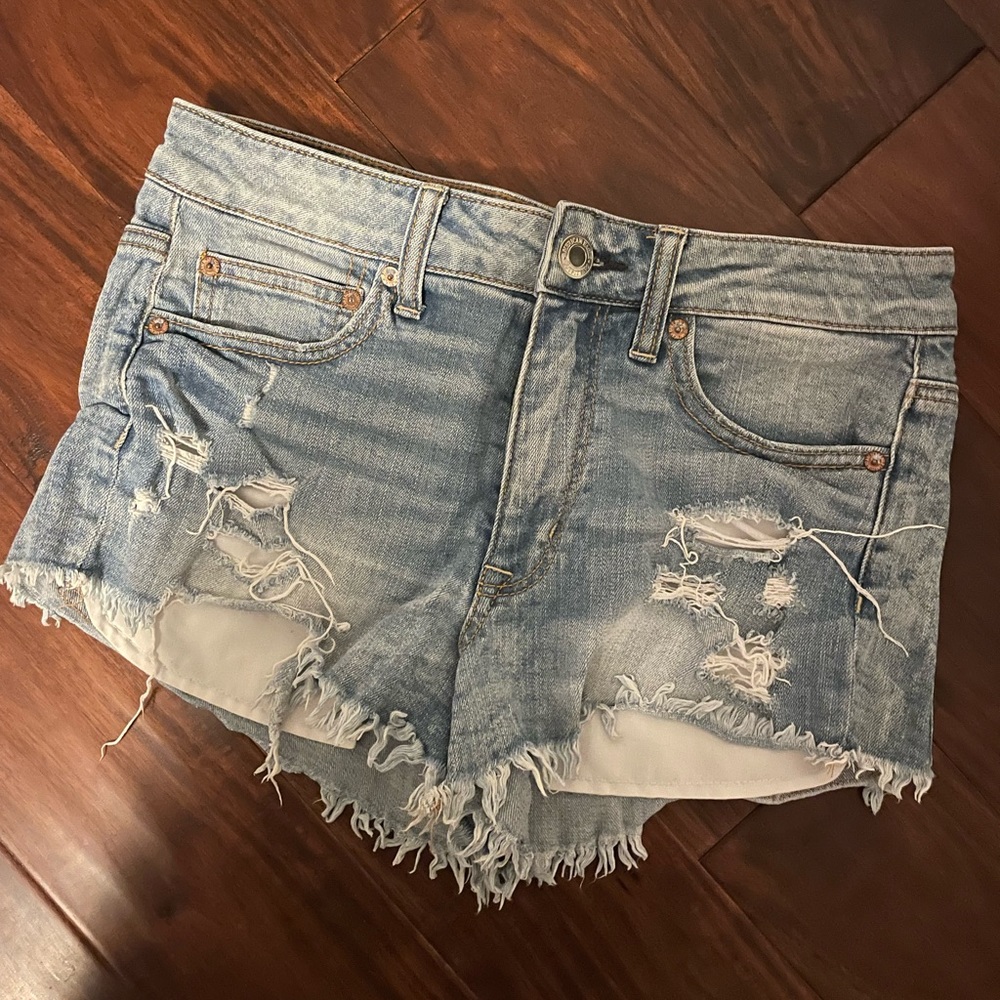 American Eagle Distressed Jean Shorts